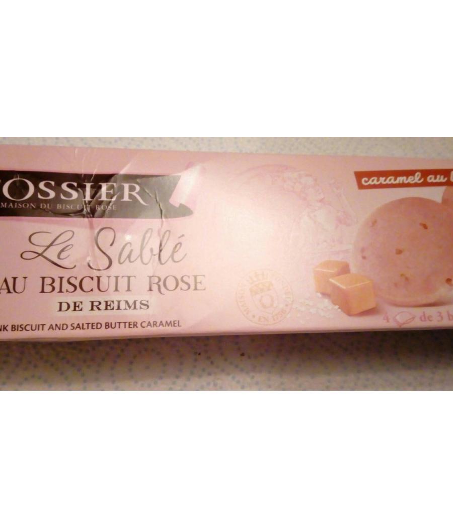 LE SABLE AU BISCUIT ROSE CARAMEL AU BEURRE SALE FOSSIER 110G