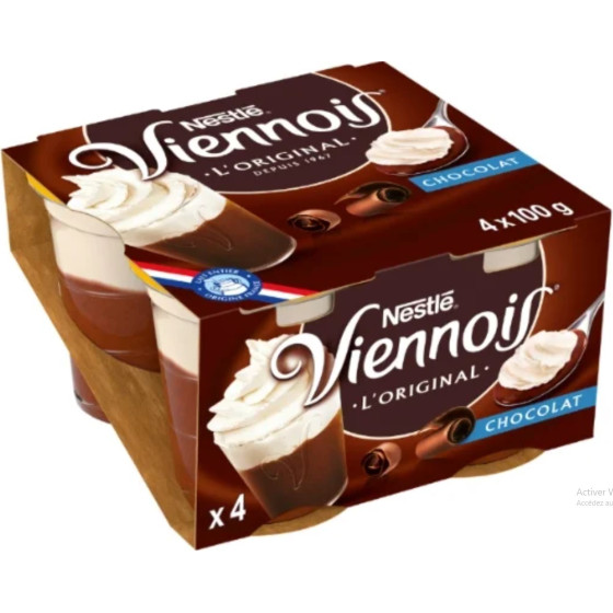LIEGEOIS LE VIENNOIS CHOCOLAT NESTLE 4X100G