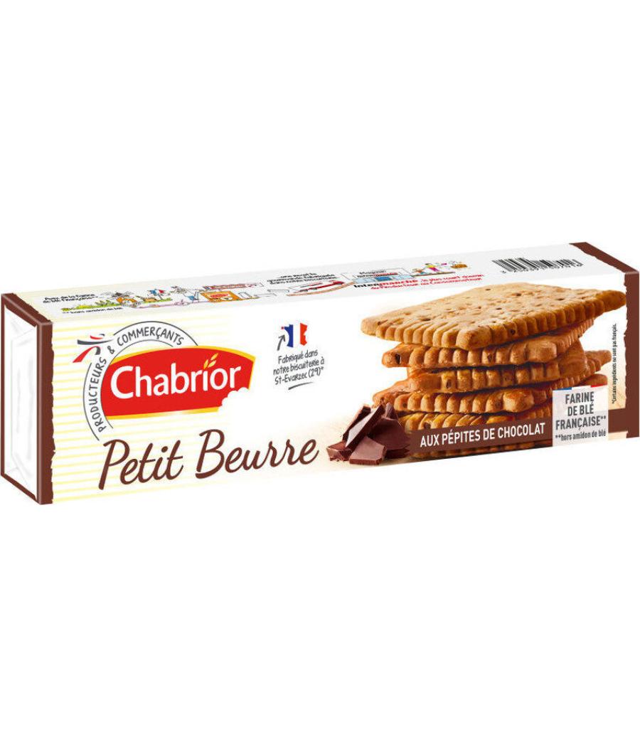 BISCUITS PETIT BEURRE PEPITES DE CHOCOLAT CHABRIOR 200G