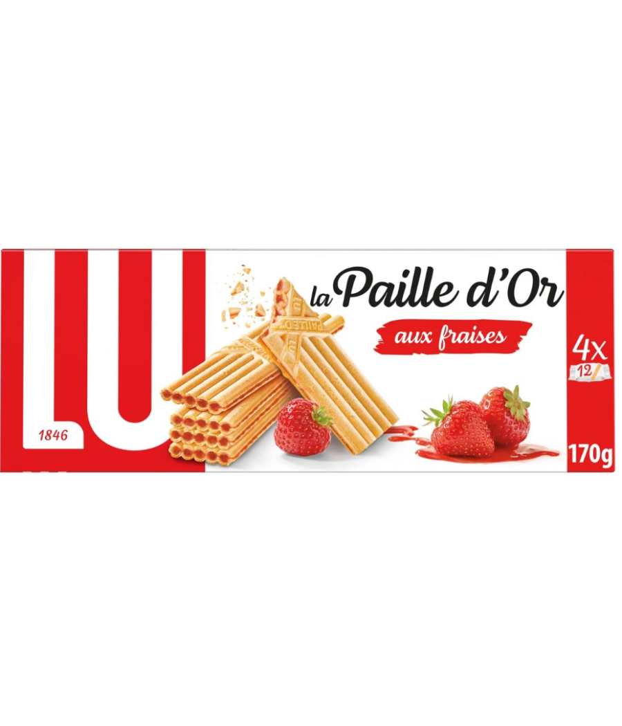 LA PAILLE D'OR AUX FRAISES 170G