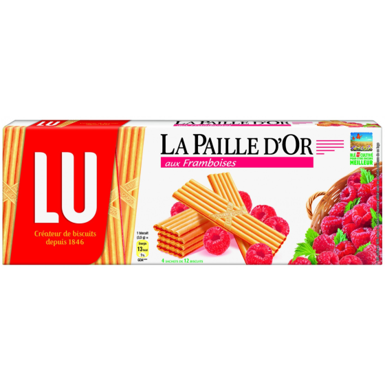 LA PAILLE D'OR AUX FRAMBOISES 170 G