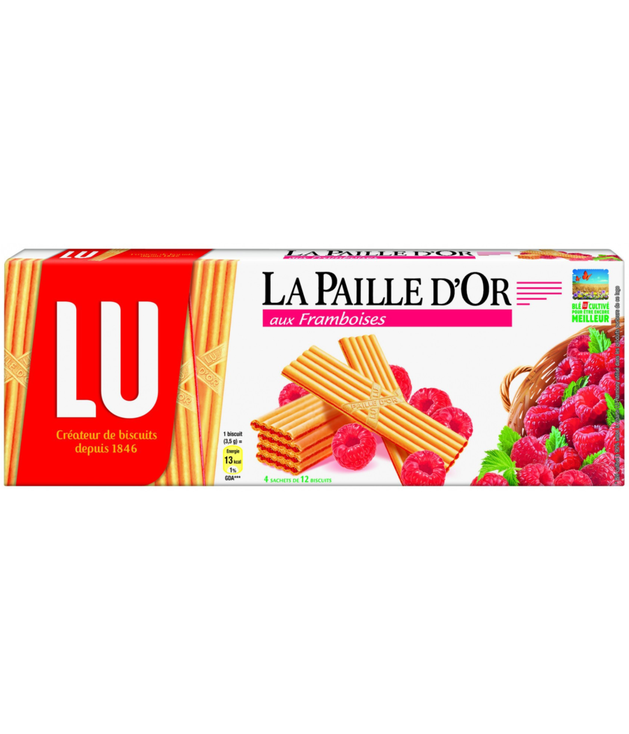 LA PAILLE D'OR AUX FRAMBOISES 170 G