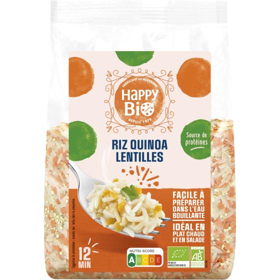 MELANGE RIZ QUINOA LENTILLES HAPPY BIO 500G