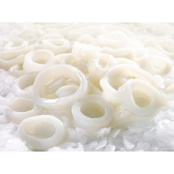 LAMELLE D'ENCORNET GEANT DECONGELE SOUS ATMOSPHERE PECHE EN OCEAN PACIFIQUE BARQUETTE 2 KG