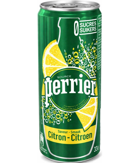 EAU GAZEUSE CITRON JAUNE PERRIER 33CL