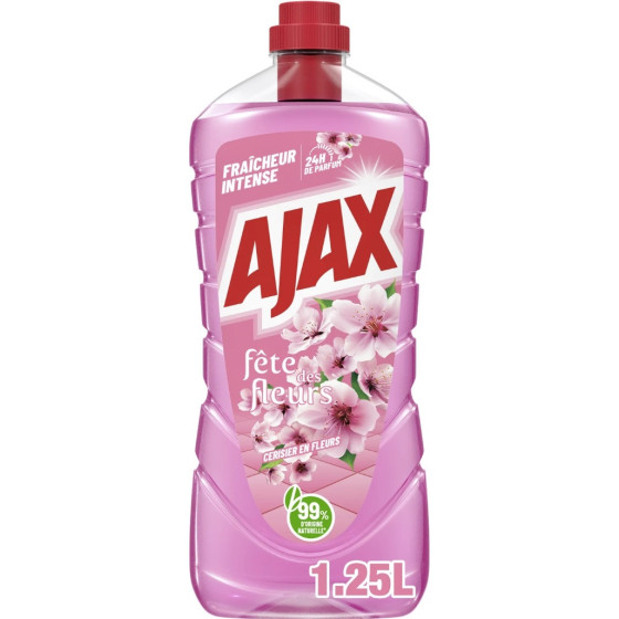 NETTOYANT MENAGER MULTI SURFACES FRAICHEUR CERISIER AJAX 1.25L