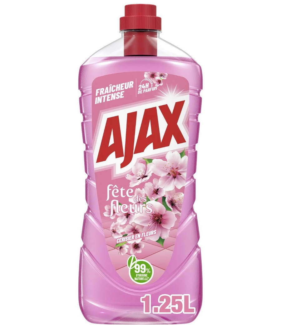 NETTOYANT MENAGER MULTI SURFACES FRAICHEUR CERISIER AJAX 1.25L