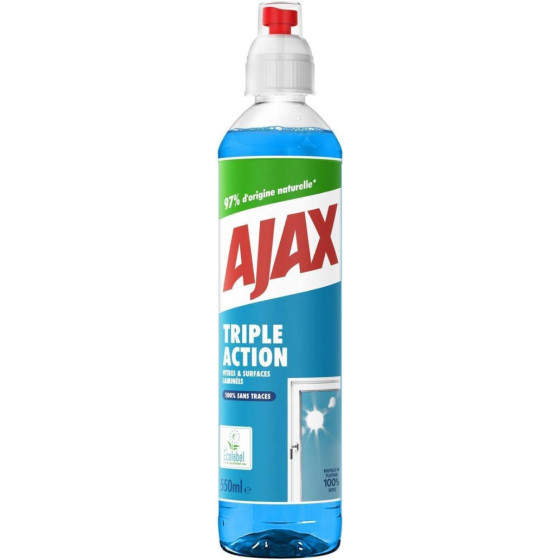 NETTOYANT VITRE VAPORISATEUR 3 ACTION AJAX 550ML