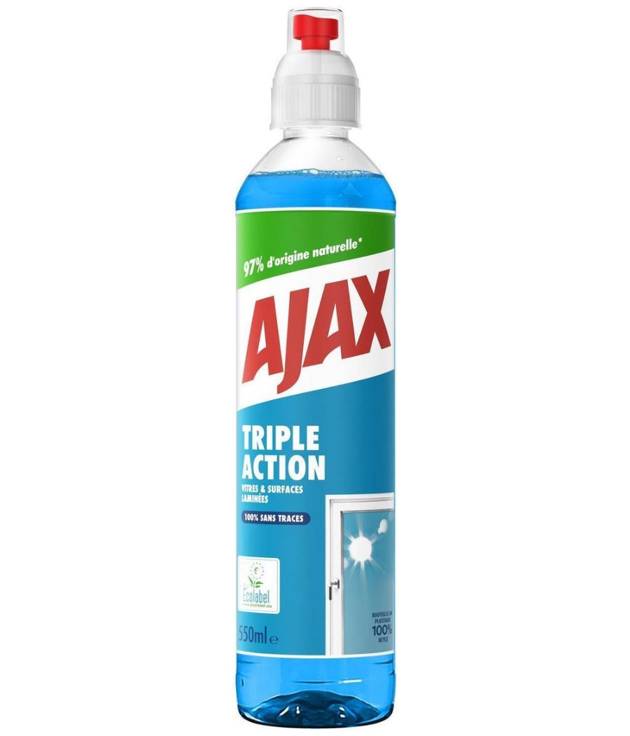 NETTOYANT VITRE VAPORISATEUR 3 ACTION AJAX 550ML