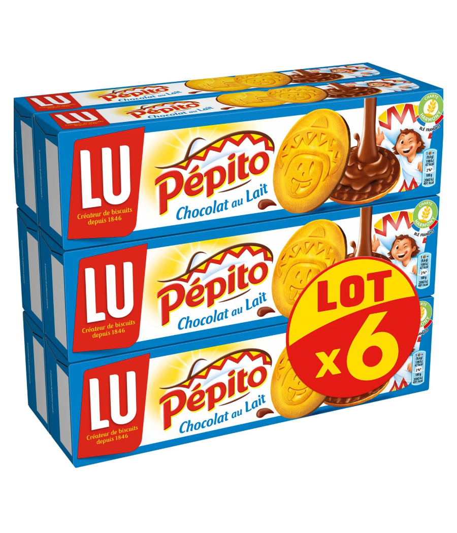 PEPITO CHOCOLAT AU LAIT 6 X 192 G