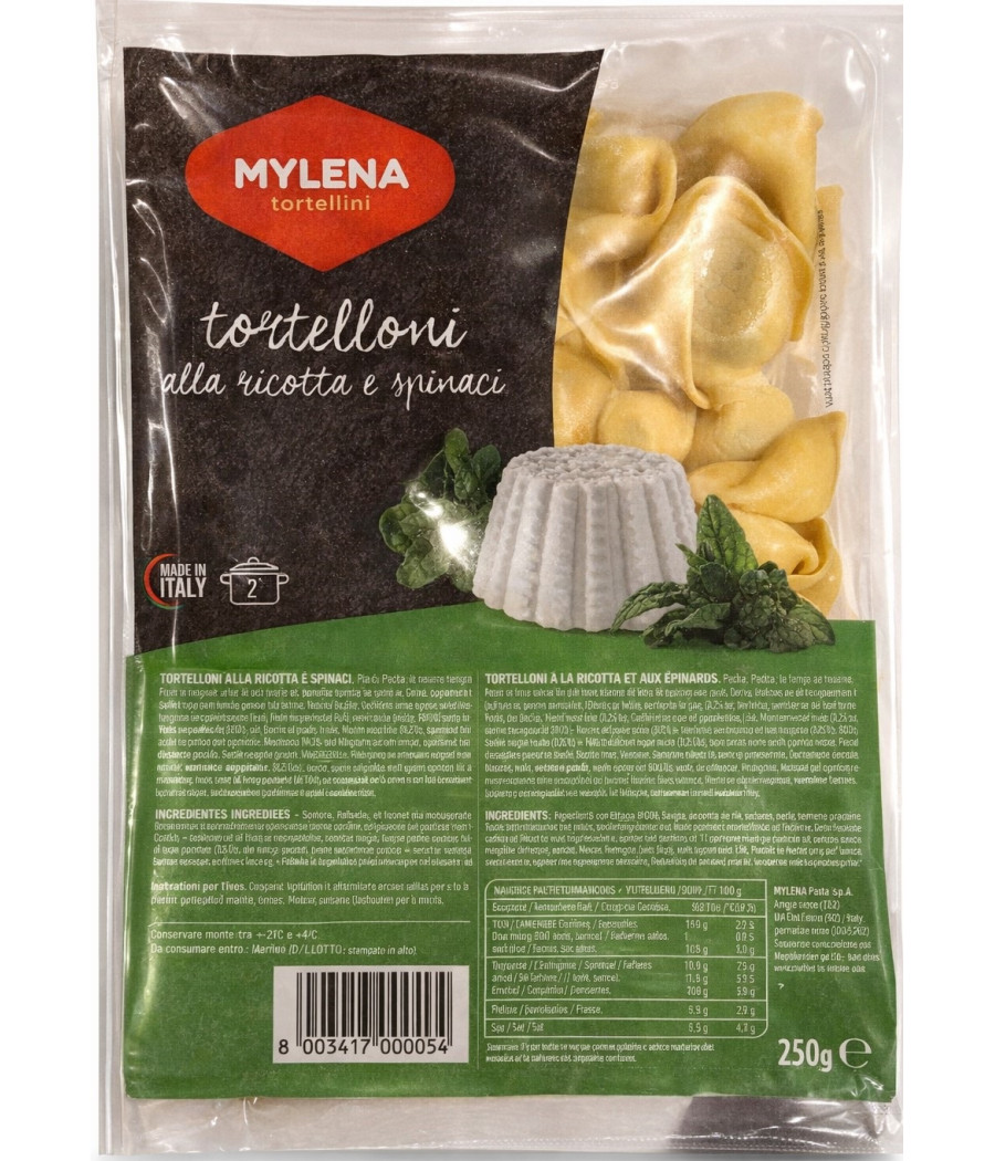 TORTELLONI ALLA RICOTA E SPINACI MILENA 250G