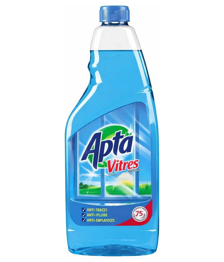 NETTOYANT VITRE RECHARGE BLEU APTA 750ML