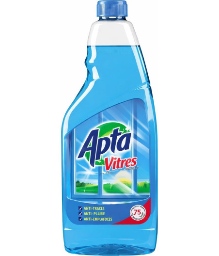 NETTOYANT VITRE RECHARGE BLEU APTA 750ML