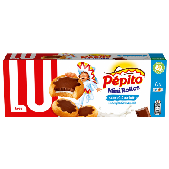 MINI ROLLOS CHOCOLAT AU LAIT & COEUR FONDANT AU LAIT 225 G