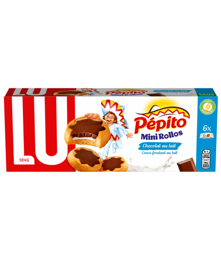 MINI ROLLOS CHOCOLAT AU LAIT & COEUR FONDANT AU LAIT 225 G