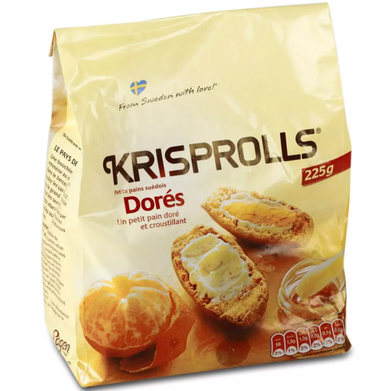PETITS PAINS DORES KRISPROLLS 225G