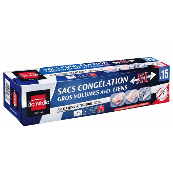 SAC DE CONGELATION ZIPPE MOYEN MODELE DOMEDIA X15