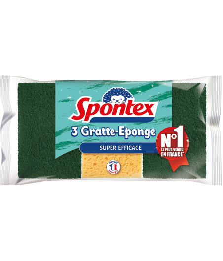 EPONGE GRATTANTES SPONTEX X3