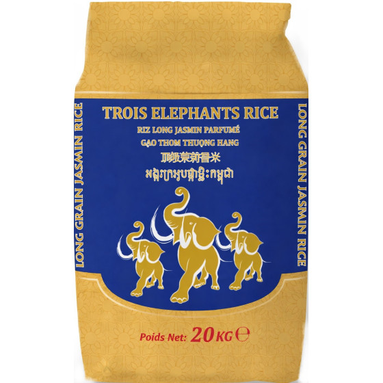 RIZ LONG JASMIN 20KG SILVER ELEPHANT