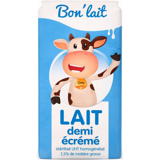 LAIT DEMI ECREME ALTEZZA 1L