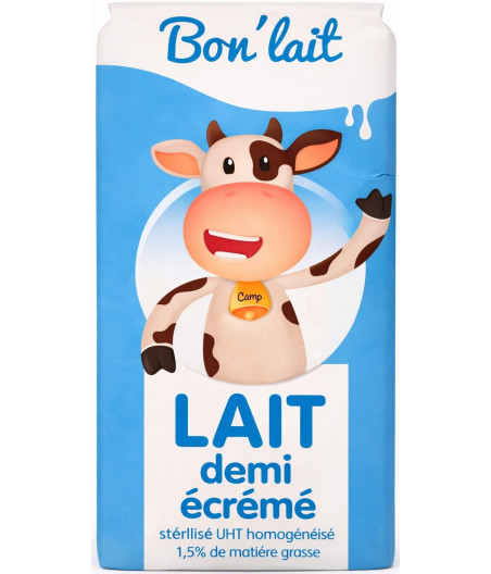 LAIT DEMI ECREME ALTEZZA 1L