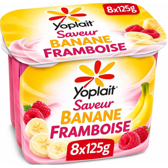 YAOURTS A BOIRE YOPLAIT YOPAI BANANE FRAMBOISE 8X125G