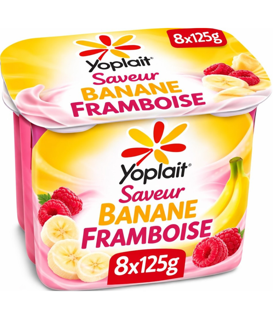 YAOURTS A BOIRE YOPLAIT YOPAI BANANE FRAMBOISE 8X125G