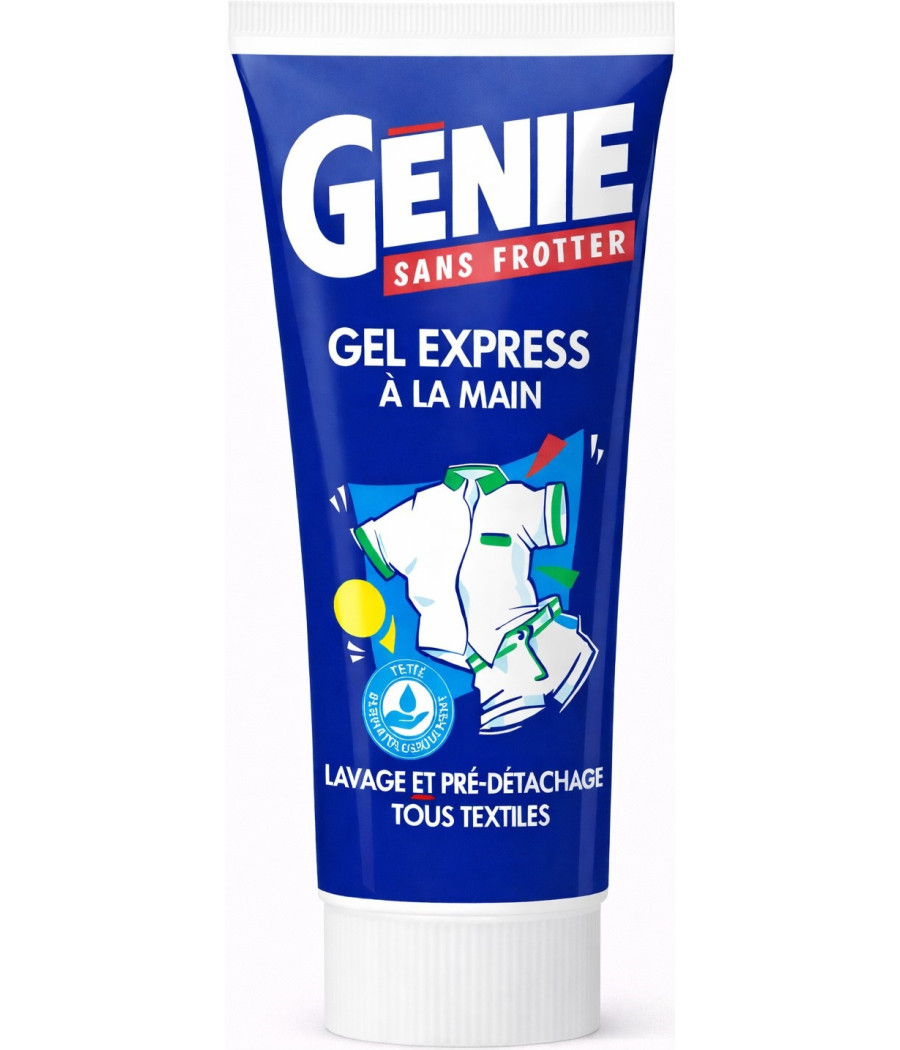 GEL EXPRESS MAIN LAVAGE ET DETACHAGE TOUS TEXTILES GENIE 200ML