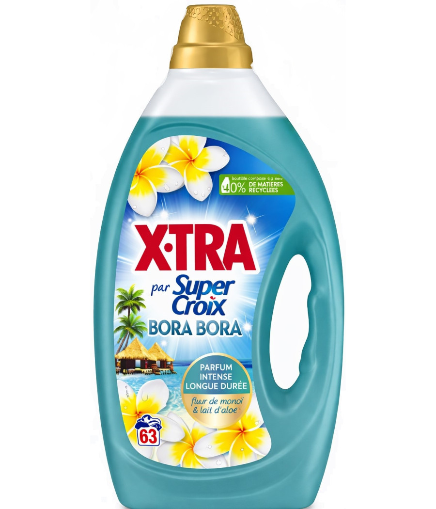 LESSIVE LIQUIDE BORA BORA FLEUR DE MONOI & LAIT D'ALOE SUPER CROIX 2.835L