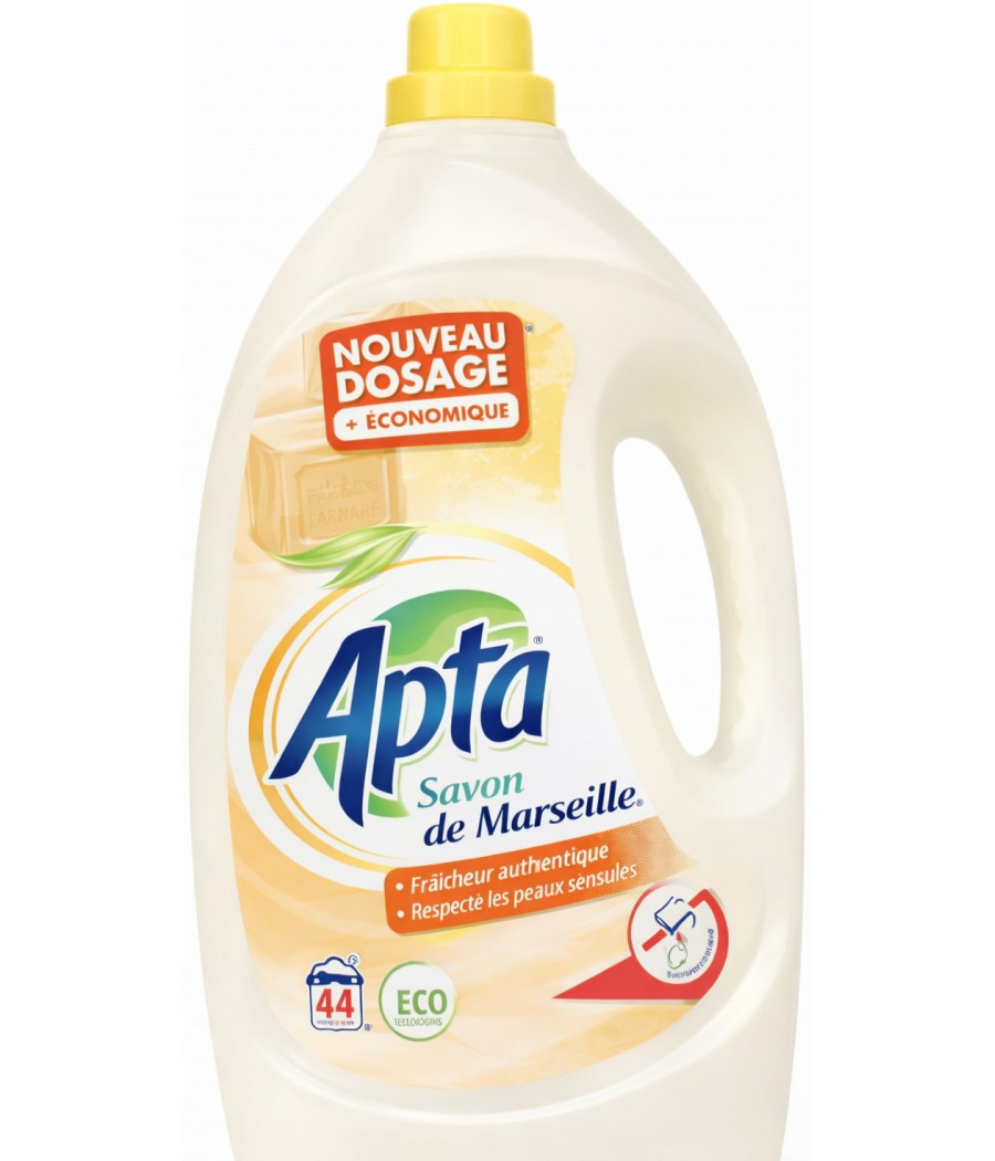 LESSIVE LIQUIDE SAVON DE MARSEILLE APTA 2.2L