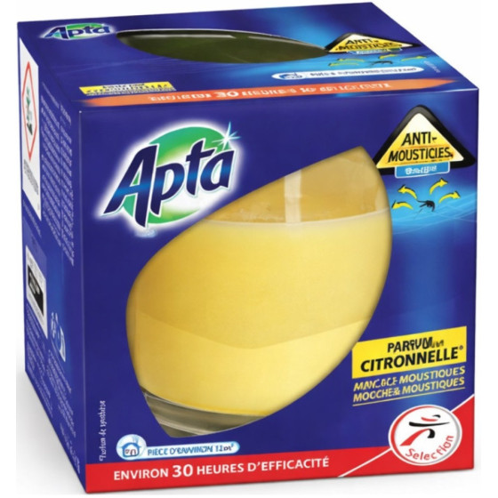 BOUGIE INSECTICIDE PARFUM CITRONNELLE APTA 125G