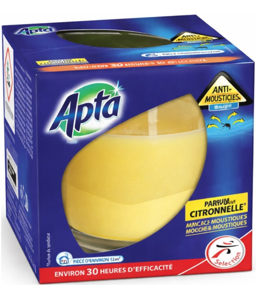BOUGIE INSECTICIDE PARFUM CITRONNELLE APTA 125G