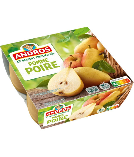 DESSERT FRUITIER POMME POIRE ANDROS
