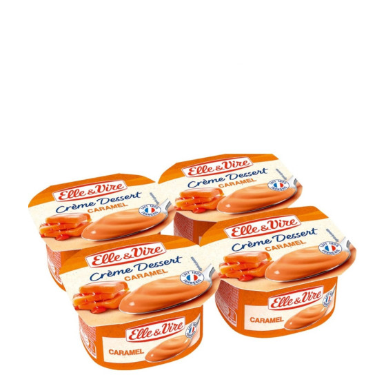 CREME DESSERT CARAMEL ELLE & VIRE 4X100G