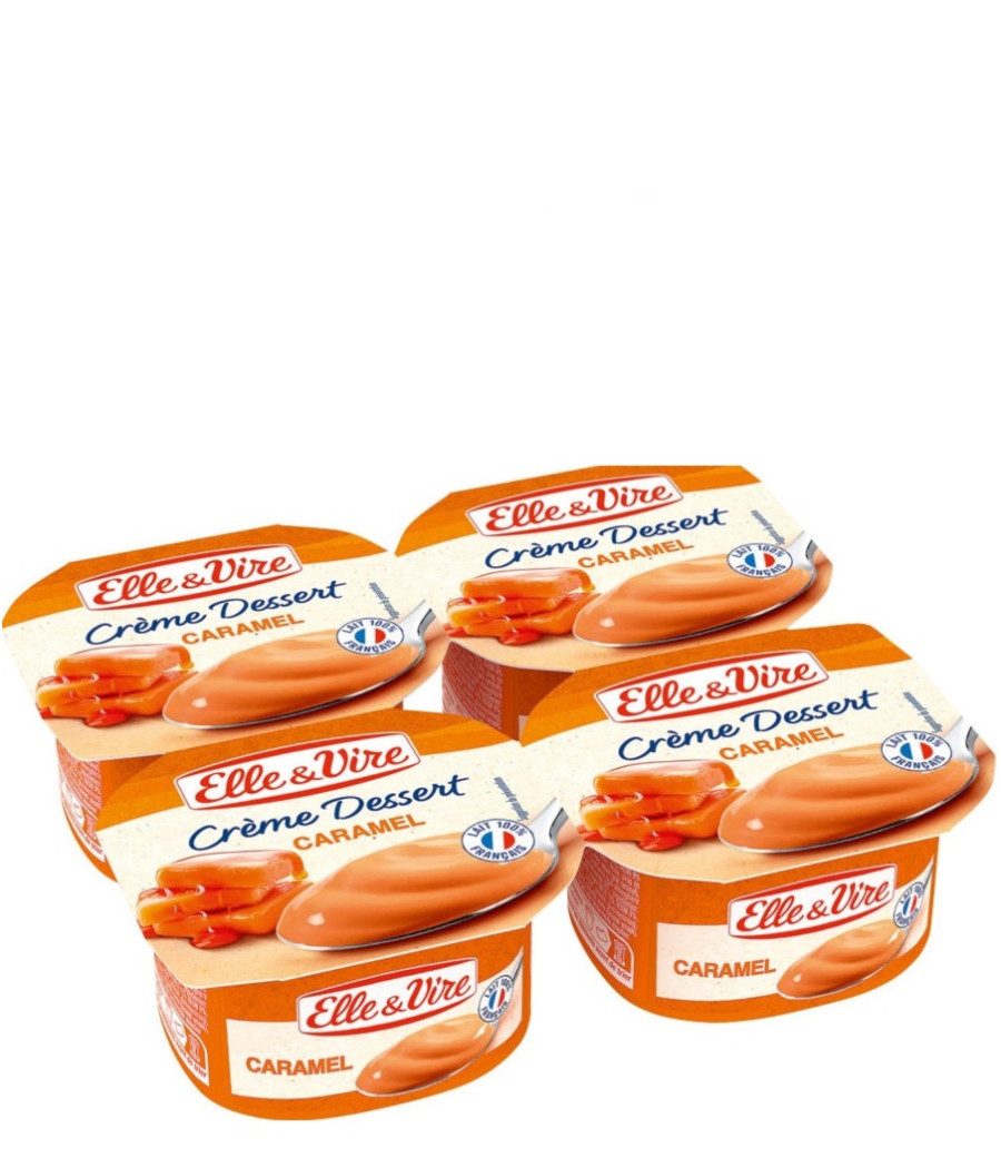 CREME DESSERT CARAMEL ELLE & VIRE 4X100G