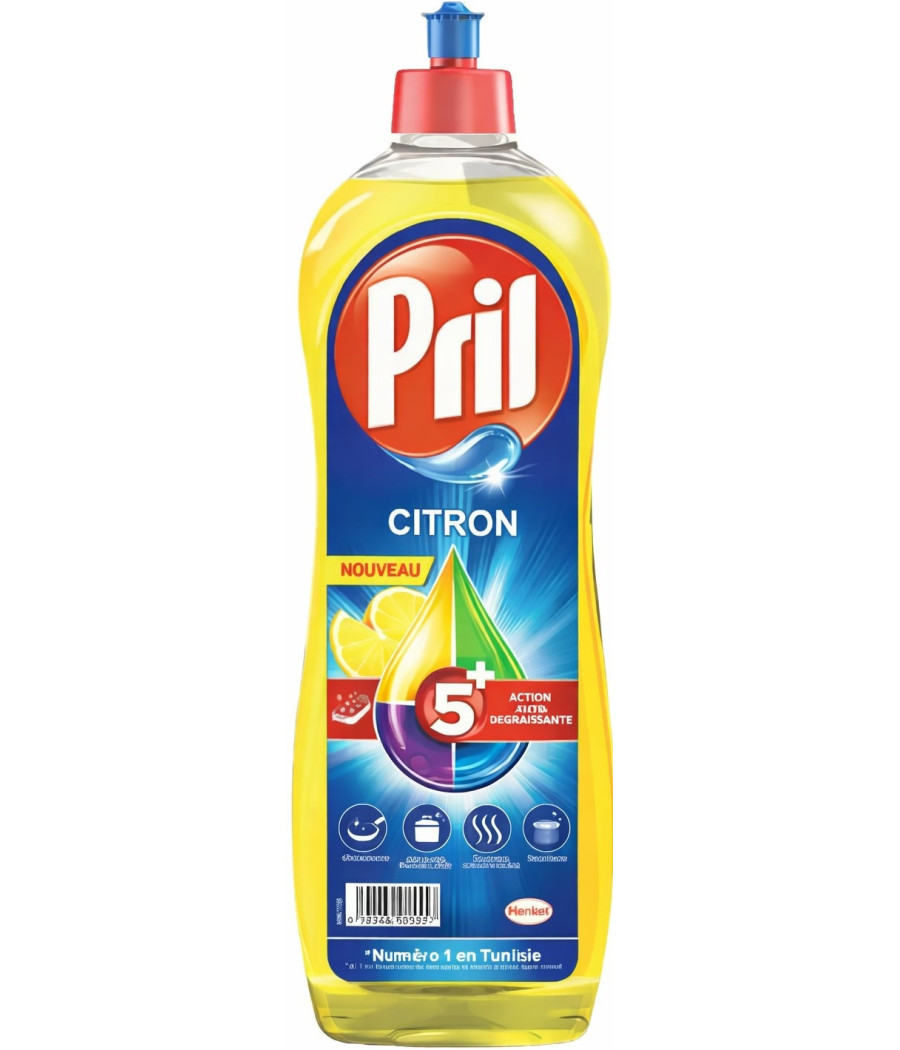 LIQUIDE VAISSELE CITRON 5 EN 1 PRIL 960ML