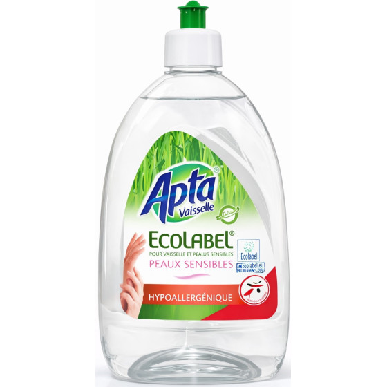 LIQUIDE VAISSELE ECOLABEL PEAUX SENSIBLES APTA 500ML