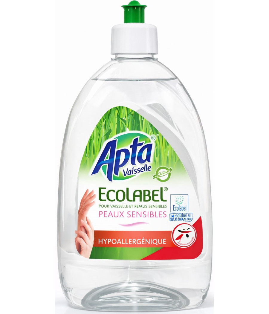 LIQUIDE VAISSELE ECOLABEL PEAUX SENSIBLES APTA 500ML