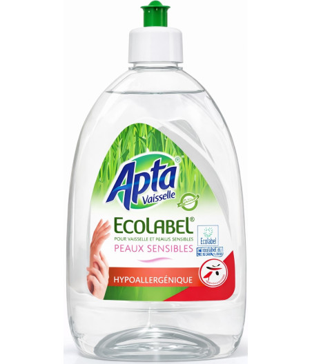 LIQUIDE VAISSELE ECOLABEL PEAUX SENSIBLES APTA 500ML