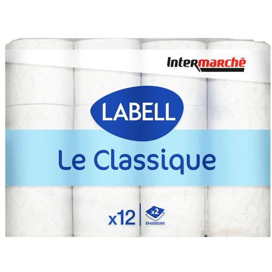 PAPIER TOILETTE BLANC LABELL LE CLASSIQUE X12