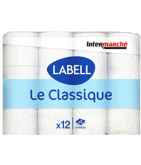 PAPIER TOILETTE BLANC LABELL LE CLASSIQUE X12