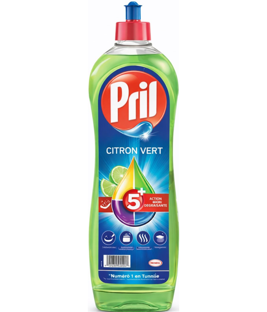 LIQUIDE VAISSELLE CITRON VERT 5 EN 1 PRIL 960ML