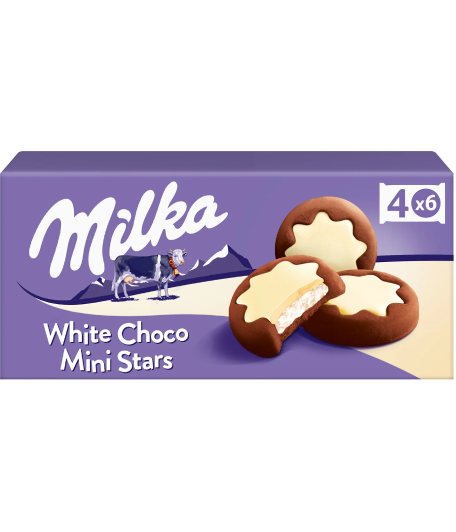 WHITE CHOCO MINI STARS 150G