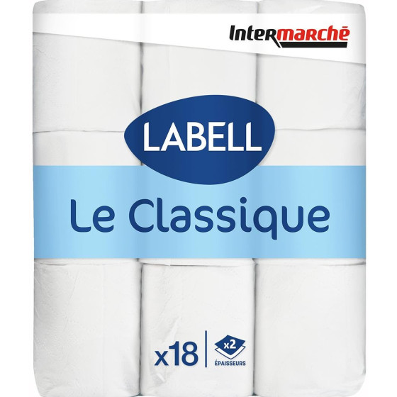 PAPIER HYGIENIQUE X18 LABELL