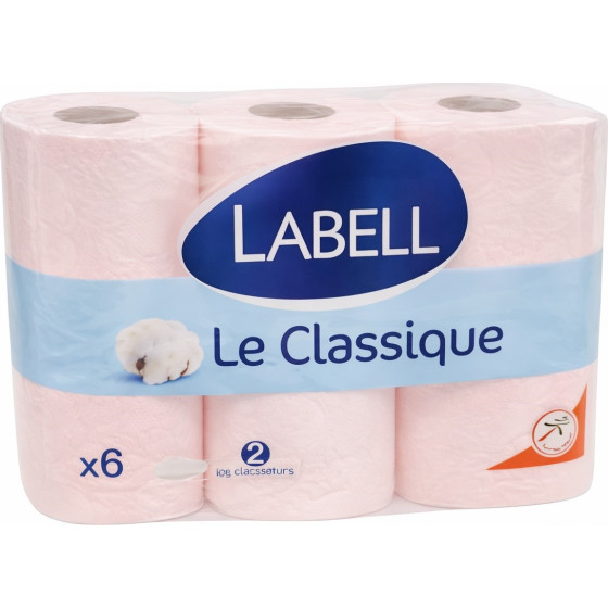 PAPIER TOILETTE BLANC LE CLASSIQUE LABELL X6