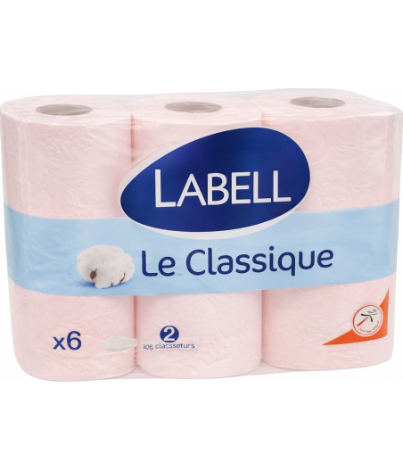 PAPIER TOILETTE BLANC LE CLASSIQUE LABELL X6
