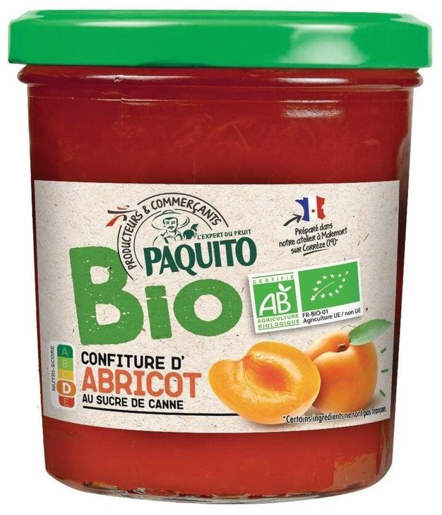 CONFITURE D'ABRICOTS BIO PAQUITO 360G
