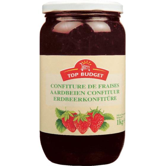 CONFITURE DE FRAISES TOP BUDGET 1KG