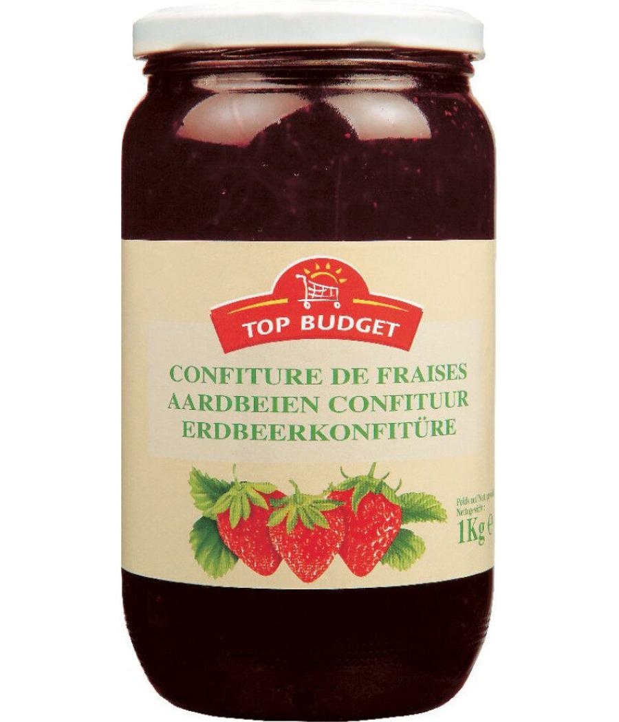 CONFITURE DE FRAISES TOP BUDGET 1KG
