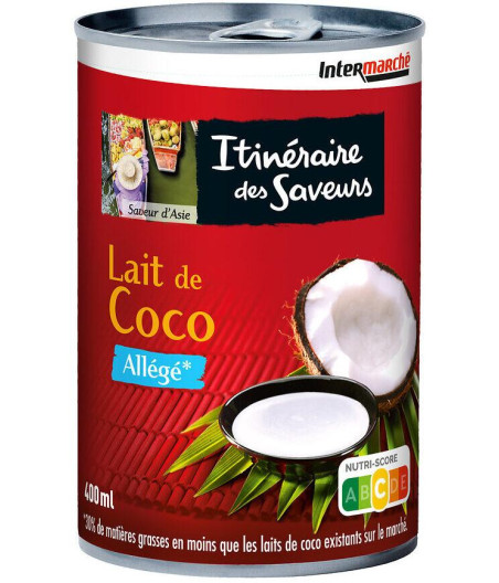 LAIT DE COCO ALLEGE ITINERAIRES DES SAVEURS 400ML